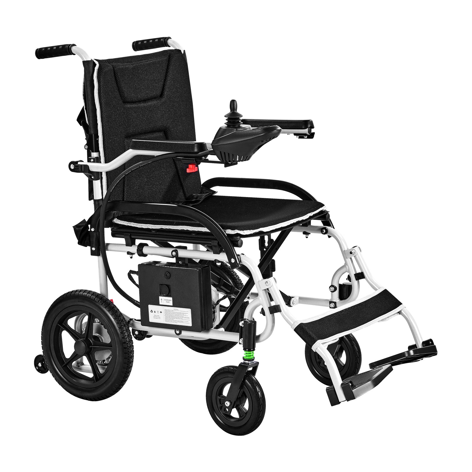 Wheelchair Electric Foldable Aluminum 220 LB 12 Mile Range 39x24x36 In