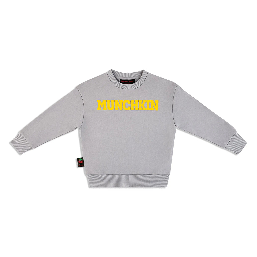 MUNCHKIN 400 GSM Cotton Crewneck | Sharkskin - Gold Fusion Edition