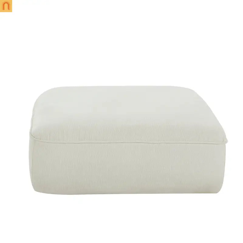 Sectional Sofa L-Shape Deep Seat Polyester Beige 4 Seat 121 In