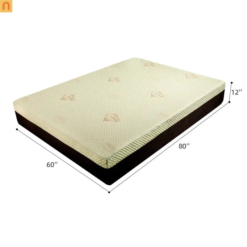 Mattress Memory Foam Copper Infused 7-Zone Cooling 12in Queen Japan