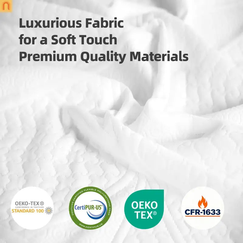 Mattress Memory Foam 7-Zone Ergonomic Cooling White 10in Queen Japan