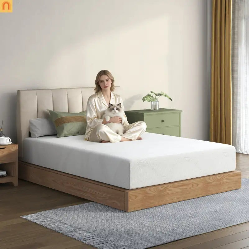 Mattress Memory Foam Gel Infused White Full 10in Washable Cover