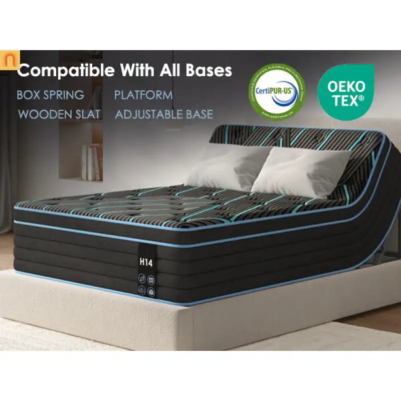 Mattress Hybrid Pocket Spring Memory Foam 10in King Medium Firm