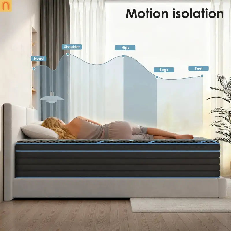 Mattress Hybrid Pocket Spring Memory Foam 10in King Medium Firm
