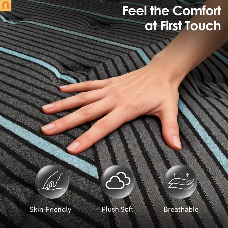 Mattress Hybrid Pocket Spring Memory Foam 10in King Medium Firm
