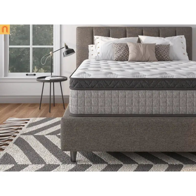 Mattress Hybrid Cooling Gel Memory Foam Gray Twin 12in USA