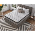 Mattress Hybrid Cooling Gel Memory Foam Gray Twin 12in USA
