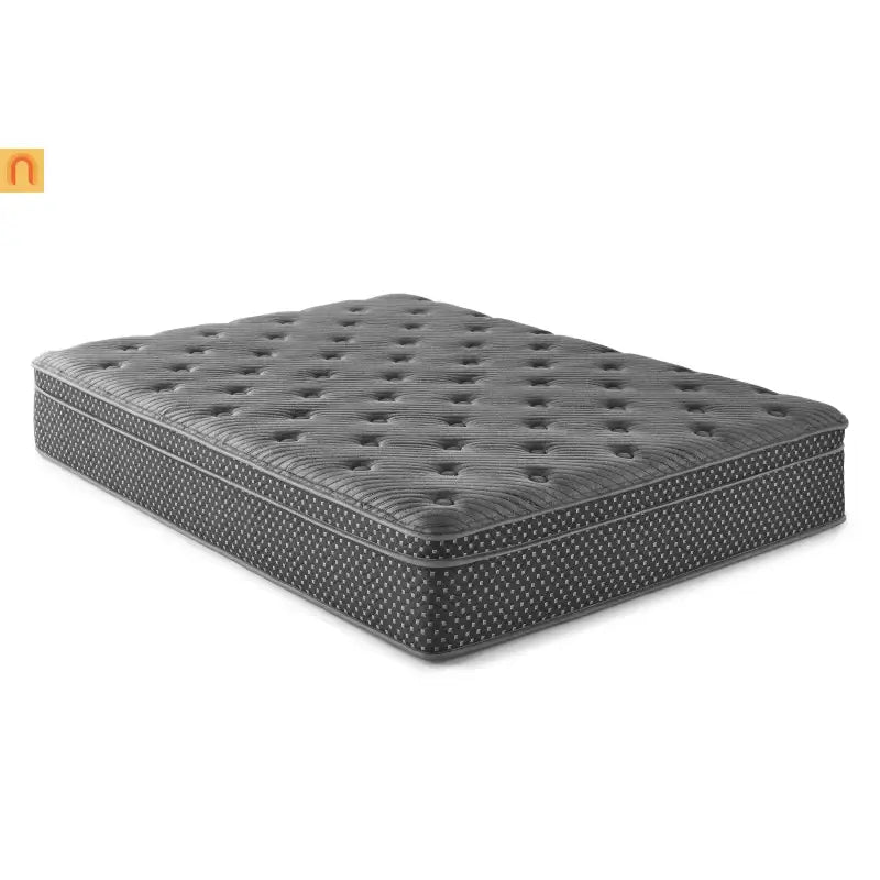 Mattress Hybrid Euro Top Quilted Gel Foam Plush Black 13in King USA