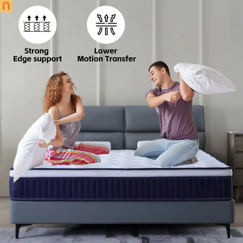 Mattress Hybrid Gel Memory Foam Pocket Springs King 10in Medium Firm