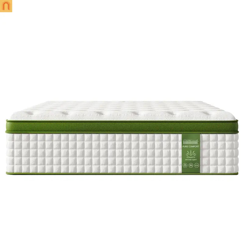 Mattress Hybrid Gel Memory Foam Pocket Springs Green 14in King