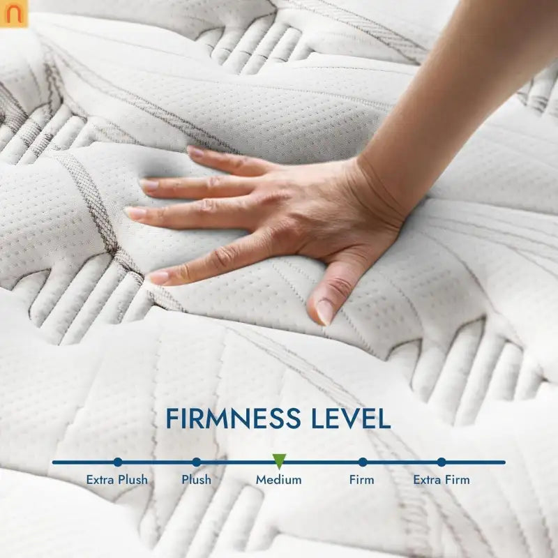 Mattress Hybrid Cooling Gel Memory Foam Gray King 10in USA