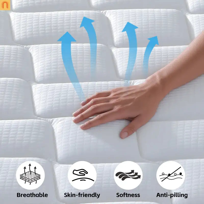 Mattress Hybrid Memory Foam Pocket Spring Medium Firm 10in Queen