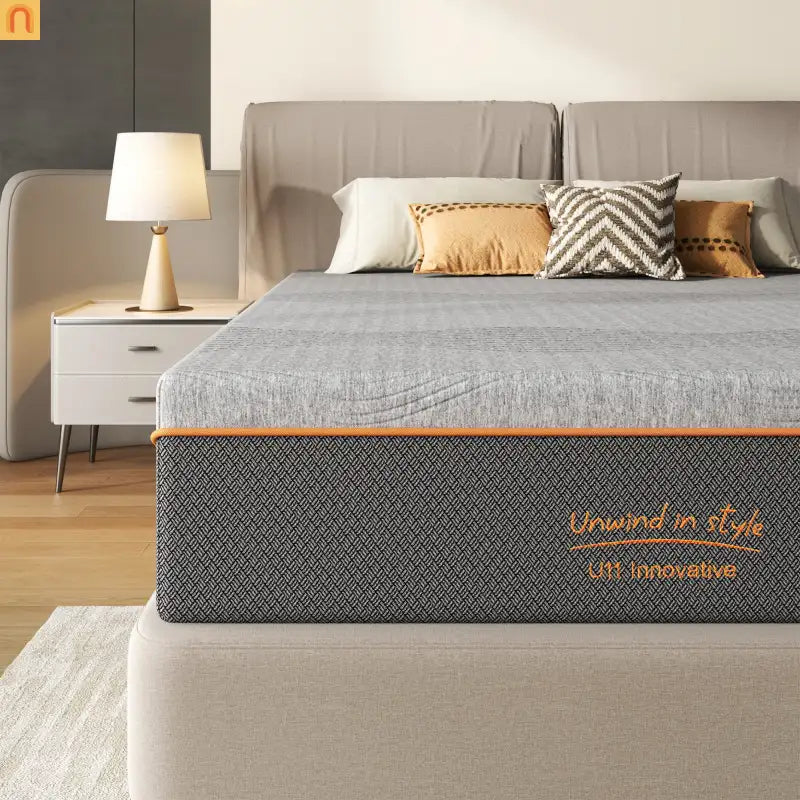 Mattress Memory Foam Green Tea Charcoal Black Full 14in Fiberglass Free