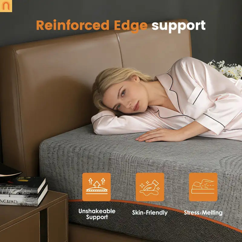 Mattress Memory Foam Green Tea Charcoal Black Full 14in Fiberglass Free