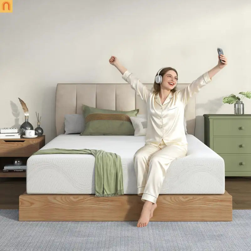 Mattress Memory Foam White King 12in Gel Cooling Layers