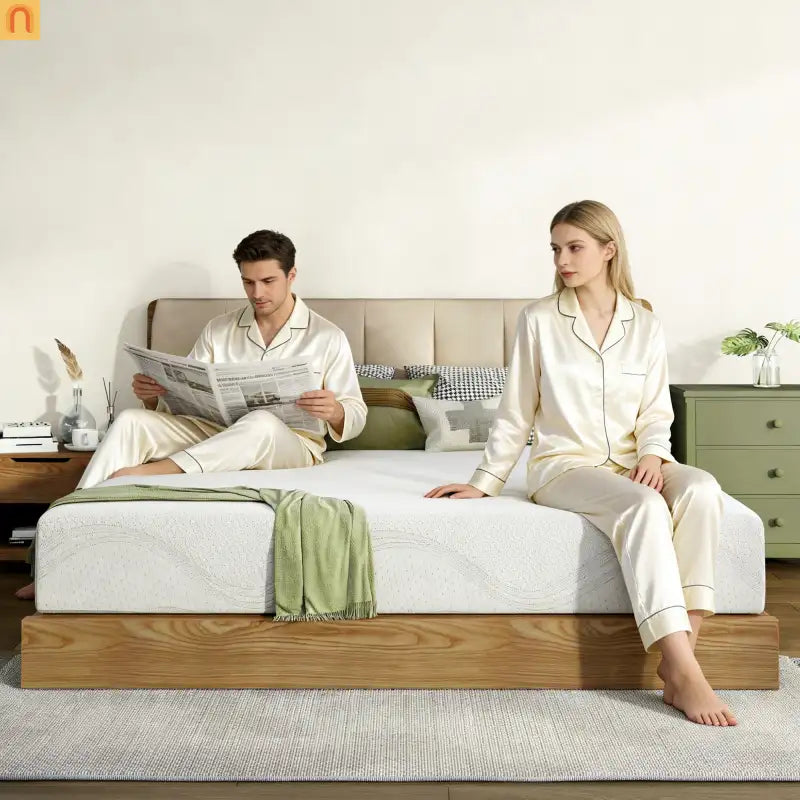 Mattress Memory Foam White King 14in Cooling Gel Washable Cover
