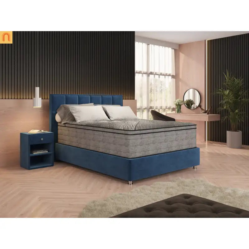 Mattress Hybrid Euro Top Ice Cover Copper Gel Plush 15in King USA