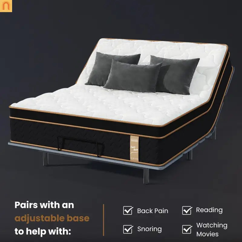 Mattress Hybrid Gel Memory Foam Pocket Springs Twin 10in Edge Support
