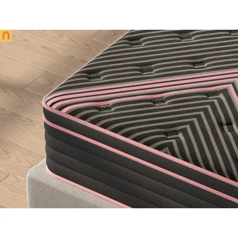 Mattress Hybrid Pocket Springs Memory Foam Black Queen 10in