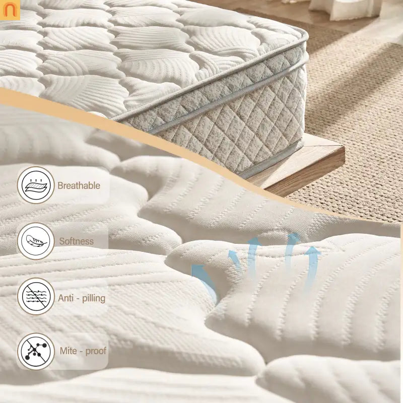 Mattress Hybrid Gel Memory Foam Pocket Springs Twin 12in Medium Firm