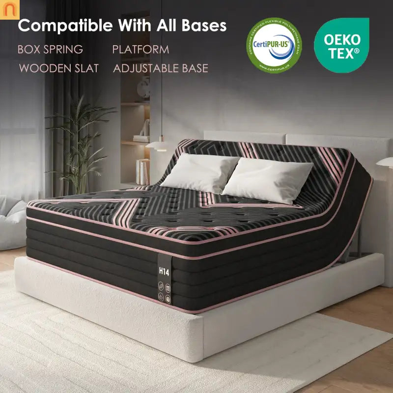 Mattress Hybrid Pocket Spring Memory Foam Medium Firm 10in King