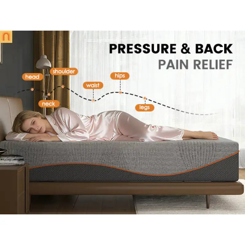 Mattress Memory Foam Green Tea Charcoal Cooling 12in King