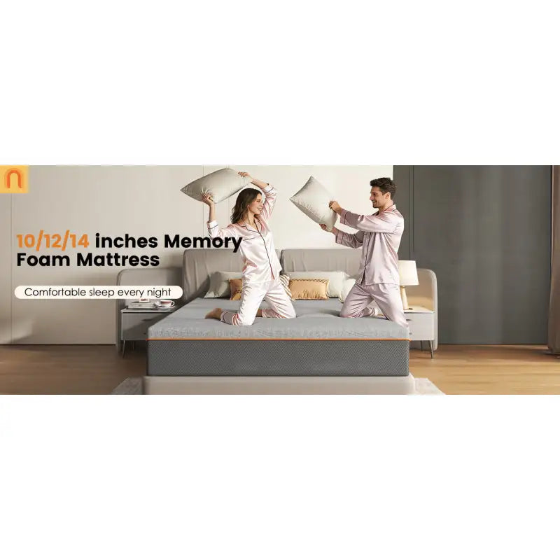 Mattress Memory Foam Green Tea Charcoal Cooling 12in King