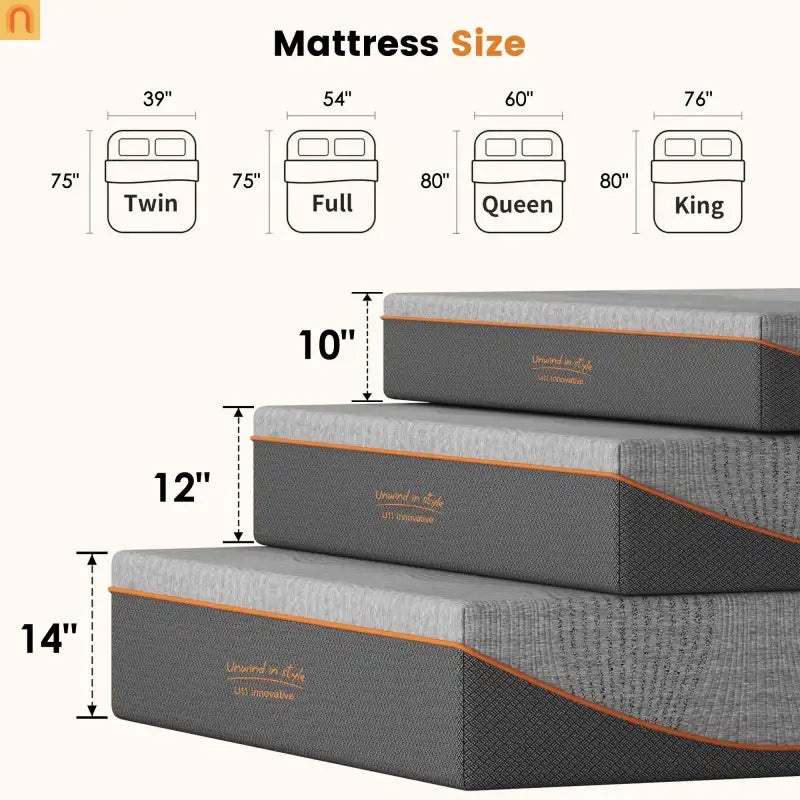 Mattress Memory Foam Green Tea Charcoal Cooling 12in King