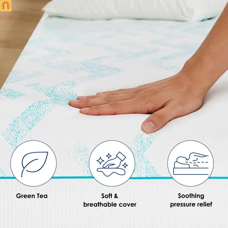 Mattress Memory Foam Short Queen RV 10in Cooling Gel Breathable