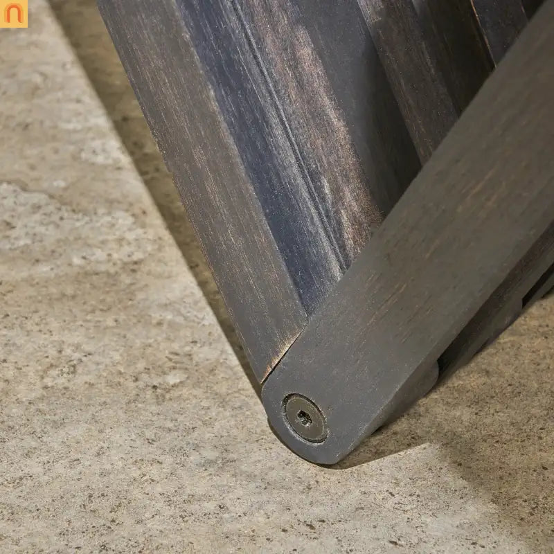 Outdoor Bench Acacia Wood 63" Dark Gray Slat