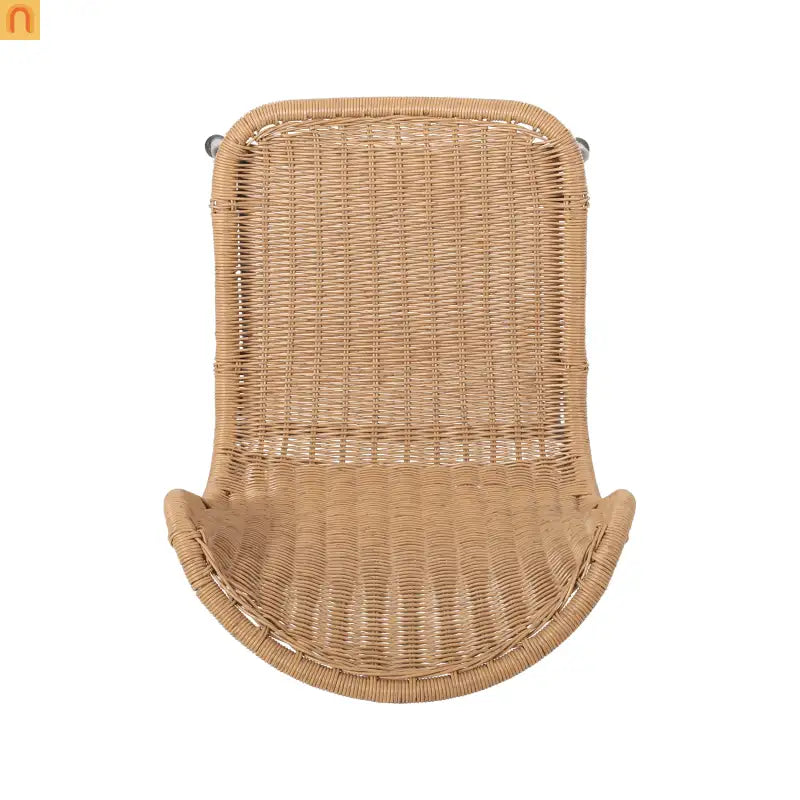 Outdoor Wicker Chair Set Rattan Light Brown Set of 2 34.75in