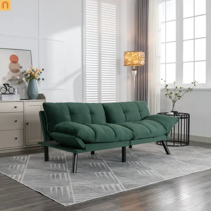 Sofa Bed Convertible Emerald Twin Adjustable Backrest 800 lb 70in